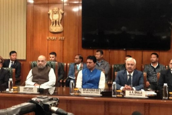 Bru crisis ends, pact signed for their settlement in Tripura Bru crisis ends, pact signed for their settlement in Tripura